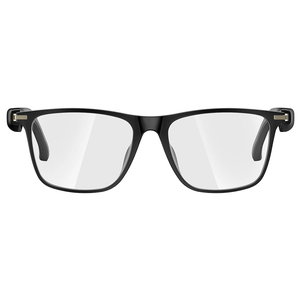 AI Bluetooth Smart Glasses with Camera & Voice Assistant Noise Canceling Translate Eyeglasses Pocket Smart Glasses for Men/Women