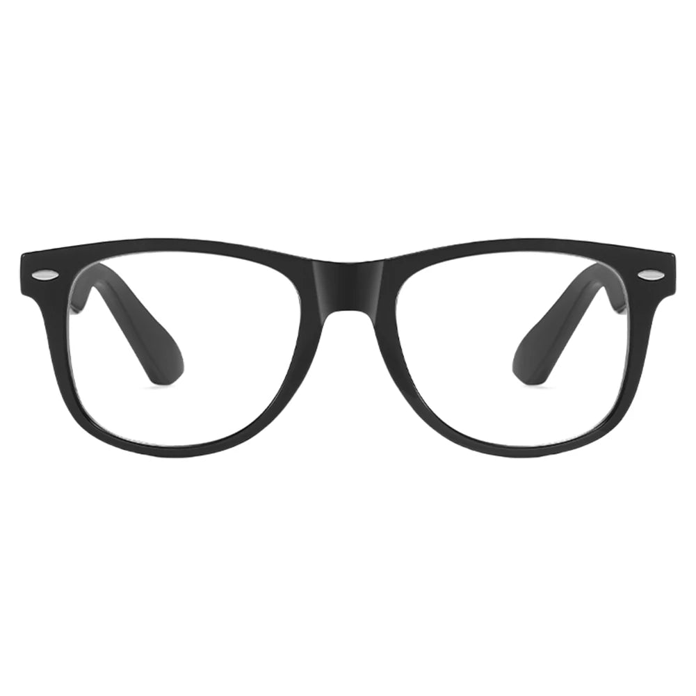 AI Bluetooth Smart Glasses with Camera & Voice Assistant Noise Canceling Translate Eyeglasses Pocket Smart Glasses for Men/Women