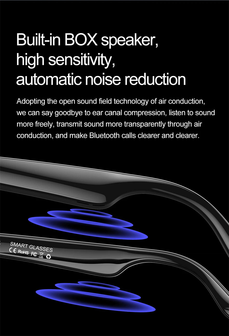 2025 AI Smart Glasses AI Intelnt Voice Video Real-Time Translation AI Conversation Q&A AI Intelnt Translation Women Men