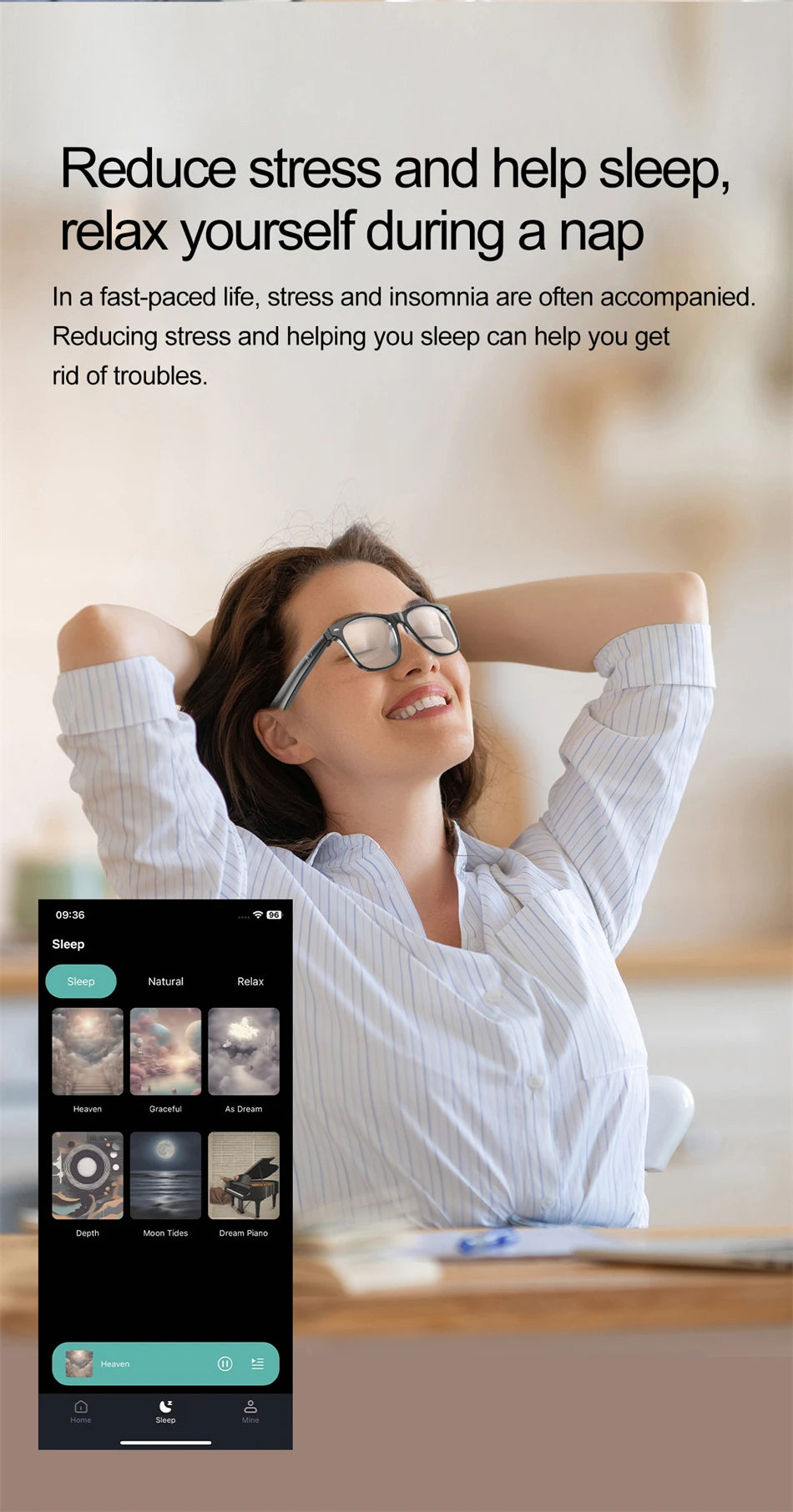 2025 AI Smart Glasses AI Intelnt Voice Video Real-Time Translation AI Conversation Q&A AI Intelnt Translation Women Men