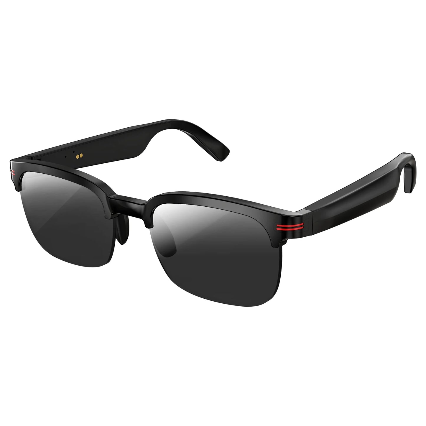 New GS200 Smart Glasses Wireless Call Music Playback Half Frame Sunglasses with Blue Light UV Protection IP67 Waterproof